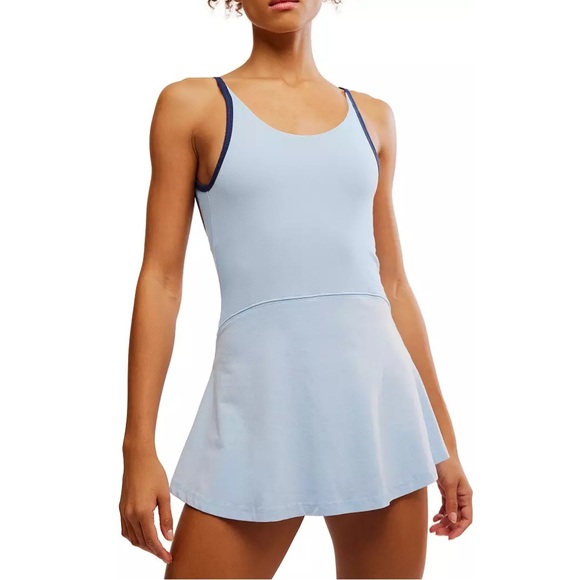 FP Movement by Free People Dresses & Skirts - NWOT Free People FP Movement Hot Shot Skortsie Mini Dress Women’s Medium Blue